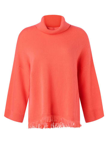 Wollrollkragenpullover in Orange
