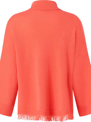 Wollrollkragenpullover in Orange