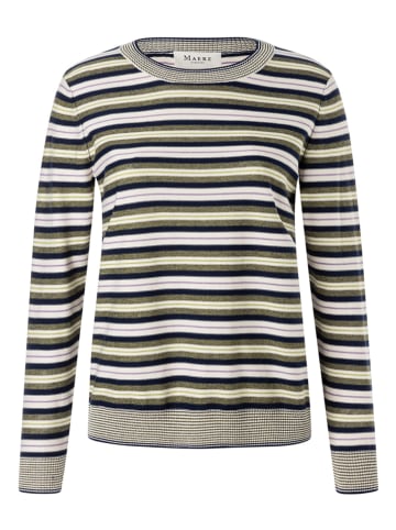 Pullover in Khaki/ Dunkelblau
