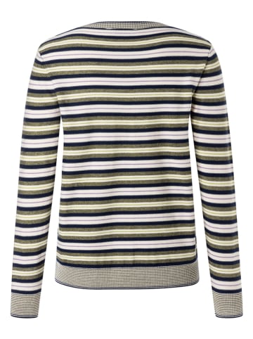 Pullover in Khaki/ Dunkelblau