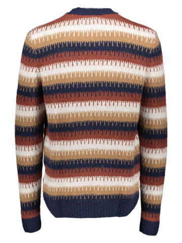 Pullover in Hellbraun/ Dunkelblau