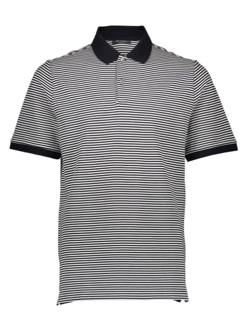 Poloshirt in Dunkelblau/ Weiß