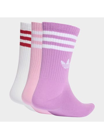adidas 3er-Set: Socken in Lila/ Rosa/ Weiß
