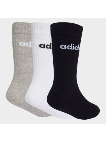 adidas 3er-Set: Socken in Weiß/ Schwarz/ Grau
