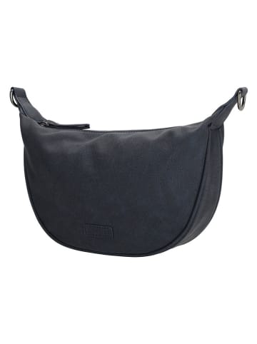 Schoudertas "Malaga" donkerblauw - (B)28 x (H)18 x (D)8 cm