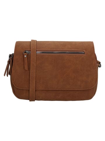 Leren schoudertas "Cambrils" lichtbruin - (B)26 x (H)18 x (D)8 cm