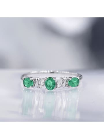 Weißgold-Ring "Abaya" mit Diamanten