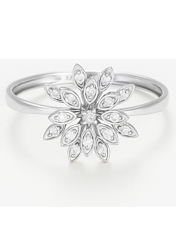 Weißgold-Ring "Bouquet" mit Diamanten