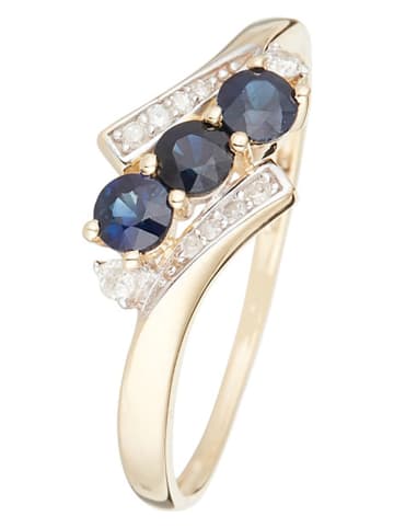 Gold-Ring "Melbourne" mit Diamanten