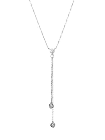 Złoty naszyjnik "Cordou" z diamentami - dł. 42 cm