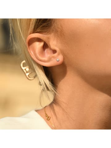 Weißgold-Ohrstecker "Idylle" mit Diamanten