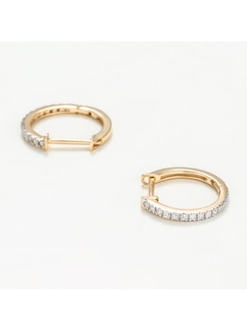 Gold-Creolen "Sofia" mit Diamanten