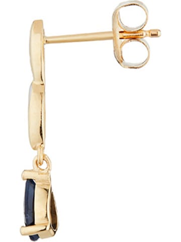 Gold-Ohrstecker "Syr-Daria" mit Diamanten