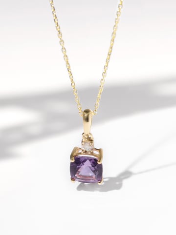 Złota zawieszka "Tonga" z diamentami