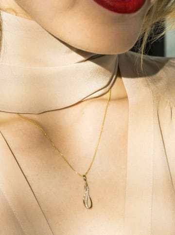 Gold-Anhänger "Infinito" mit Diamanten