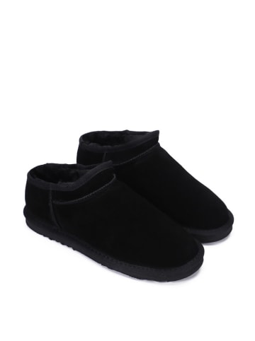 Leren winterboots "Jackie" zwart