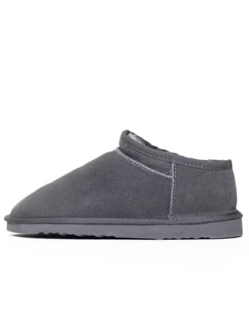 Leder-Winterboots "Jackie" in Grau