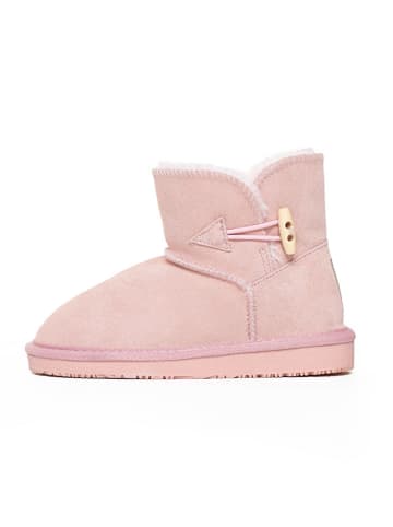 Leren winterboots "Pillar" lichtroze