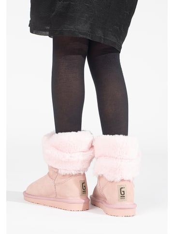 Leren winterboots "Florine" lichtroze