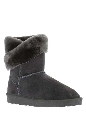 Leren winterlaarzen "Beverly" antraciet