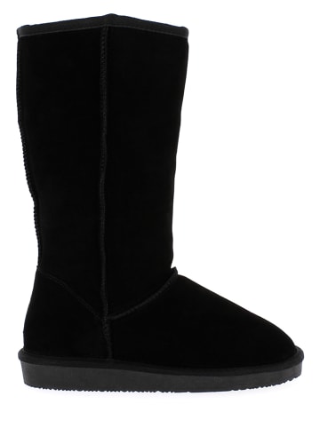 Leren winterlaarzen "Elidir" zwart