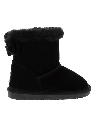 Leder-Winterboots "Amak Toddler" in Schwarz