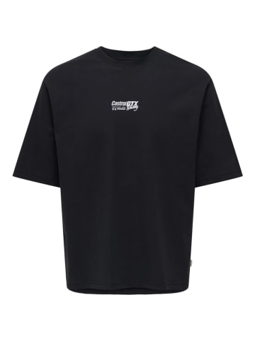 Shirt "Castrol" in Schwarz