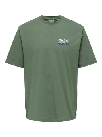Shirt "Castrol" in Khaki