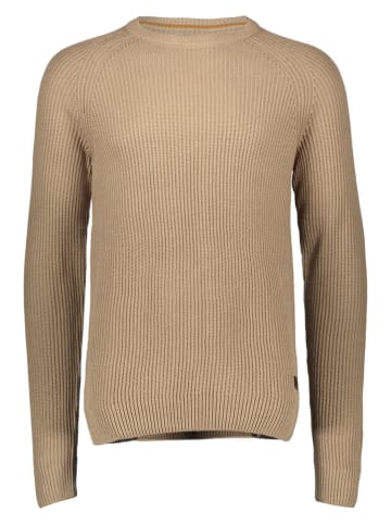 Sweter "Pannel" w kolorze jasnobrązowym