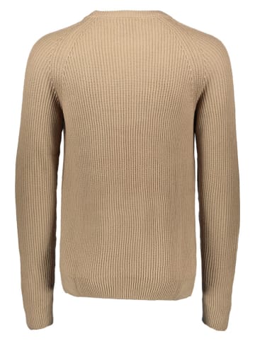 Sweter "Pannel" w kolorze jasnobrązowym