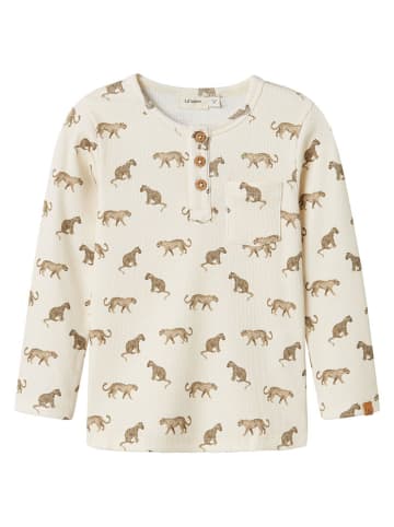 Longsleeve "Lavo" in Creme/ Braun