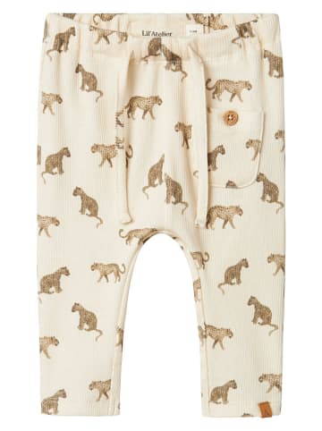 Broek "Lavo" crème/lichtbruin