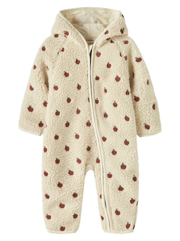 Fleece pakje "Nalo" crème/rood