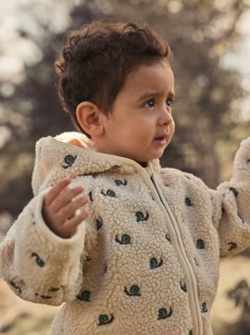 Fleece pakje "Nalo" crème/groen