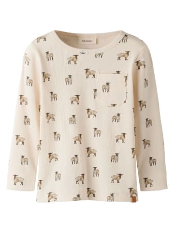Longsleeve "Gavo" in Creme/ Braun