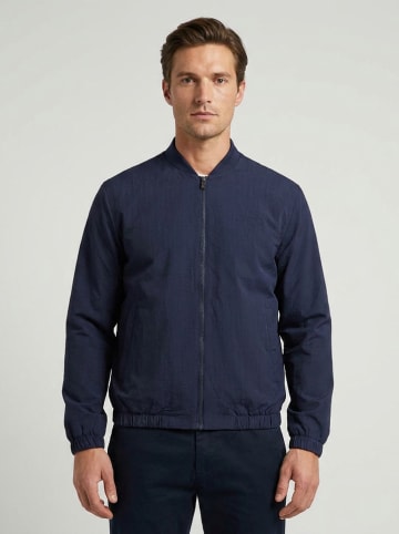 Blouson "Seersucker" in Dunkelblau
