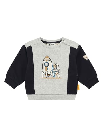 Steiff Bluza w kolorze szaro-czarnym