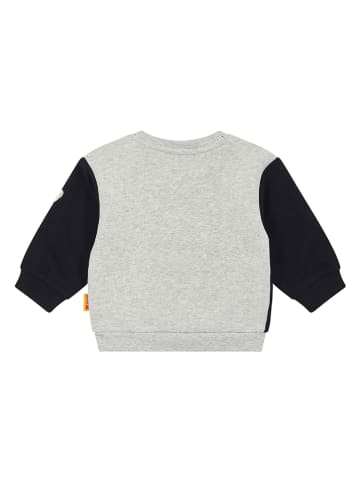 Steiff Sweatshirt in Grau/ Schwarz