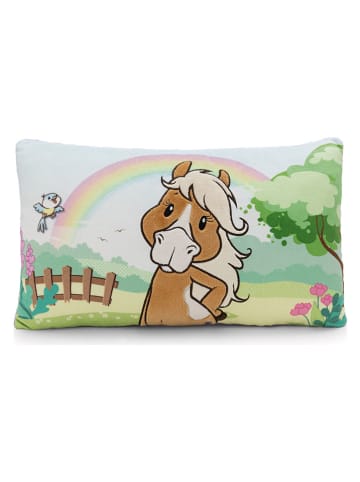 Kissen "Pony Holly K." in Bunt/ Lila - (L)25 x (B)43 cm