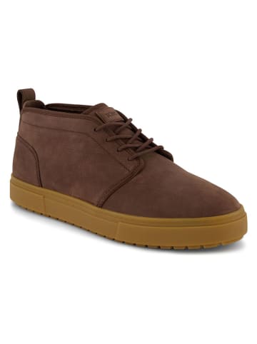 Skórzane sneakersy w kolorze brązowym