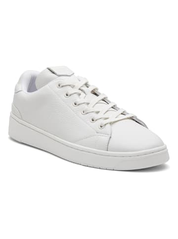 Leder-Sneakers in Weiß