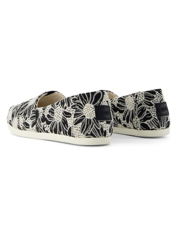 Slippersy w kolorze czarno-kremowym