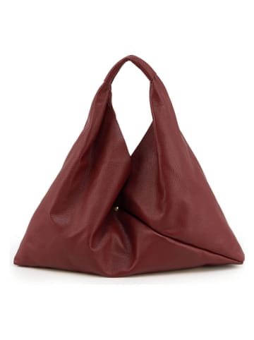 Skórzana torebka "Trentia" w kolorze bordowym - 57 x 25 x 5 cm