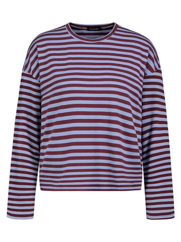 Longsleeve bordeaux/lichtblauw