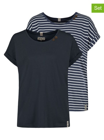 2er-Set: Shirts in Dunkelblau