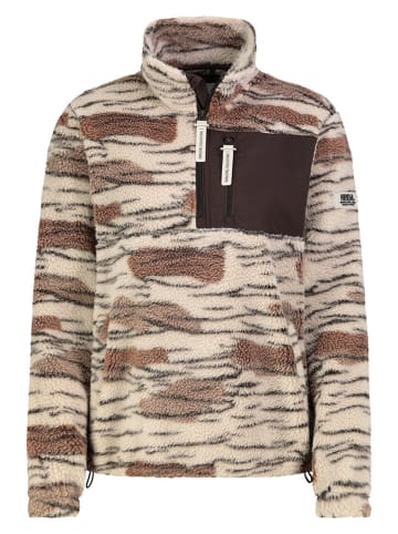 Fleece trui beige