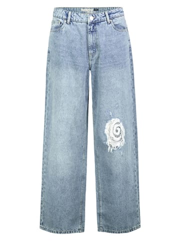 Spijkerbroek - wide leg - lichtblauw