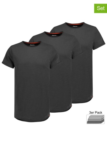 3er-Set: Shirts in Anthrazit