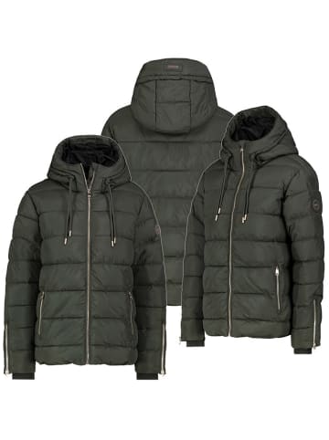 Steppjacke in Dunkelgrün