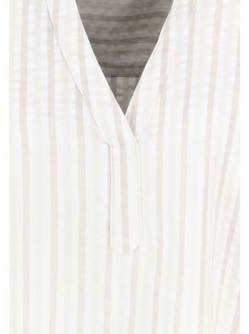 Blouse wit/beige